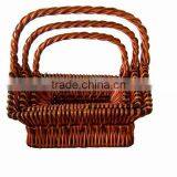 Xmas Decor Basket. Wicker Basket
