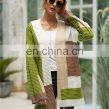 Women Patchwork Knitted Boho Holiday Slim Winter Female Cardigan Sweaters thumbnail-3