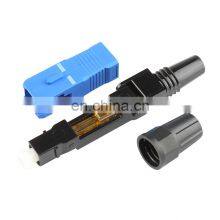 FTTH Blue Fiber Optic Fast Quick Connector SC UPC Single Mode Fiber Optical SC Fast Connector thumbnail-2