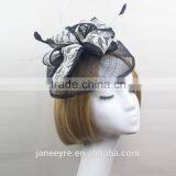 New Arrival Women Sinamay Base Fascinator Hat With Feather thumbnail-2