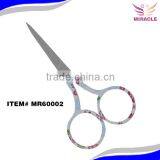 Stainless Steel Beautiful Flower Coating Nail Care Scissors
