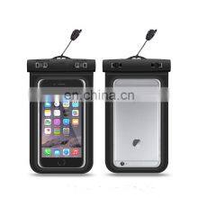 High Quality Classic PVC Waterproof Smart Phone Floating Case With Lanyard