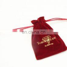 Christmas Gift Packaging Bag High Quality Velvet Bag With Logo Hotstamping thumbnail-3