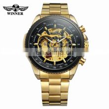 WINNER 428 Men Automatic Mechanical Movement Hand Watch High Quality Stainless Steel Watch Case