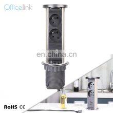 Water Proof Vertical French Tower Hidden Socket For Desktop
