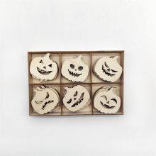 Halloween Wooden Small Hanging Sign Creative Wooden Crafts Halloween Hollow Decorative Pendant thumbnail-4
