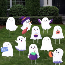 Custom Printed Polypropylene Hollow Board Halloween Lawn Decorations – Outdoor Coroplast Yard Signs thumbnail-2