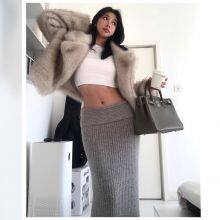 Eco-Friendly Lapel Collar Faux Fur Short Coat for Women Fashionable and Simple Design thumbnail-3