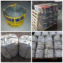 Factory Supply 500 Meters Galvanized Steel Barbed Wire Per Roll for Farm Mountain Prison Wall Protection thumbnail-6