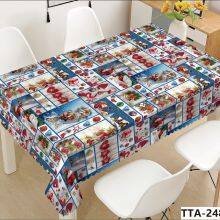 Hot Sell 2026 Decorative Home Kitchen Tablecloth Liquid Repellent and Stain Resistant Polyester Christmas Table Cloth thumbnail-3