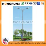 Symmetrical Dual-arm street light pole used for urban main road by professional outdoor lighting manufacturer