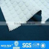 3 Layers Dark Green Dot Polar Fleece Boned Stretch Waterproof Polyester Spandex Fabric for Outdoor Jacket