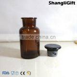 250ml Amber Reagent Bottle Wild Mouth With Glass Cap thumbnail-3