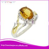 Fashion wedding ring Authentic gold diamond full finger ring