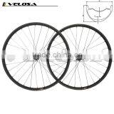 2016 New Style Offset MTB Carbon Clincher Wheelset 29er Hookless AM/DH 40mm Wide Racing Asymmetry Wheels thumbnail-1