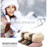 CATWALK-B-14055-1 2014 Women's Snow Boots High Quality Pu+fox Fur EVA Outsole thumbnail-1