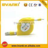 2015 Hot Sale Colorful Retractable Micro USB Extension Cable Fast and Stable thumbnail-5