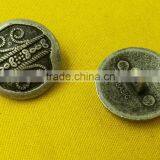 20mm High Quality Anti-silver NF Color Metal Shank Button -- MJ1543 thumbnail-5