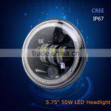 New Arrival and Smart Design 50w 5.75 Led Headlight for Harley Motorcycle thumbnail-1