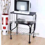 2-Tiers Metal Moveable TV Trolley,TV Rack,TV Table (BJ-001A) thumbnail-1