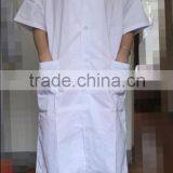 White Short Sleeve 100% Cotton Lab Coat thumbnail-1