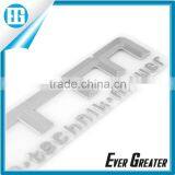 Custom Decorative Sticker Silver Nickel Sticker Cheap Metal Sticker