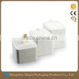 Custom High End White Velvet Jewelry Display Stand For Ring