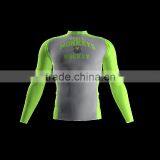 Polyester Spandex Long Sleeves Space Monkeys Compression Shirt/Rash Guard With Club Logo Player Name and Numbers at Sleeves