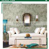 Economic Embossed Pvc Wallpaper, Green French Scroll Wall Covering for Kitchen , Imported Wall Covering Ideas thumbnail-1
