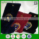 40x60cm 140g Age Group 100% Cotton Golf Towel Custom Logo With Embroidery thumbnail-6