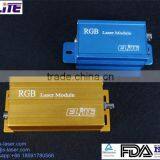 Customized 445nm 520nm 635nm Combined 18mw RGB Free Space Laser Module With TTL and Analog Modulation, Divergence<0.6mrad