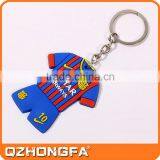 Custom Rubber Keyring, Football T-Shirt Shape Keyring thumbnail-1