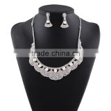 wholesale Cheap bridal wedding rhinestone tiara necklace earring jewelry sets,claw chain necklace