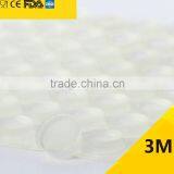 12.7*4.5mm Clear Self Adhesive Silicone Rubber Bumper Sheet To Door Protectors thumbnail-1