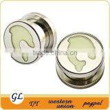 TP011026 Stainless Steel Glow in the Dark Ear Plug thumbnail-2