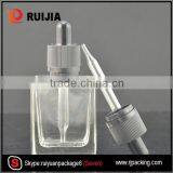 RUIJIA 15ml 30ml Rectangle Glass Dropper Bottle With Childproof and Tamper Evident Cap Wholesales thumbnail-3