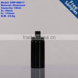 140ml Cylinder Black Aluminum Essential Olive Oil Bottle With Lid Pump thumbnail-1