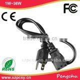 IEC C13 ac Power Cable With US 3 Pin Plug