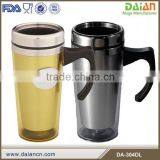 Designed Beautiful Double Wall Insulated Plasticl Coffee Mugs With Handle thumbnail-6