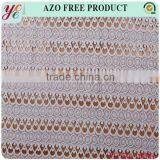 Elegant Style With White Pattern Indian Lace Embroidery Fabric for Weeding Dress