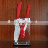 3pcs Ceramic Knives Set With a Vegetable Peeler in Knife Stand Quality Choice