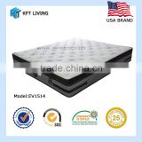 new model bed mattress euro top spring removable pillow top mattress for 2 person