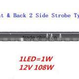 2WAY,Dual Row Traffic Advisor Strobe Light bar, LED Directional Warning Strobe Light Bar(SR-DL-820D-18,108W) Linear LED