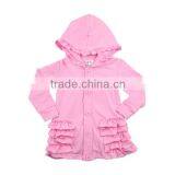 2016 Kids Clothing Light Blue Denim Cotton Jacket Children Winter Jacket Baby Jacket With Ruffles Girls Clothes Kids Jackets thumbnail-4