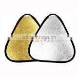 Gold and Silver Handle Photography Collapsible Light Reflector