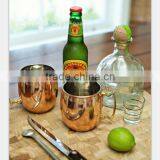 High quality manufacturer moscow mule copper mug/copper plated mug