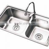 Cheap Price Stainless Steel Double Wash Basin thumbnail-4