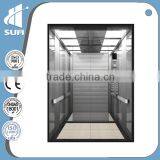 Luxury decoration speed 1.5m/s safe elevator lift