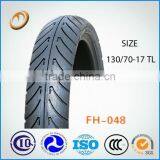 China Factory Tire Casing Type Motorcycle Tyre Tubeless Motorcycle Tyre 130/70-17 thumbnail-1