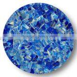 Round Lapis Lazuli Overley Coffee Table Top